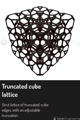 Truncated cube lattice