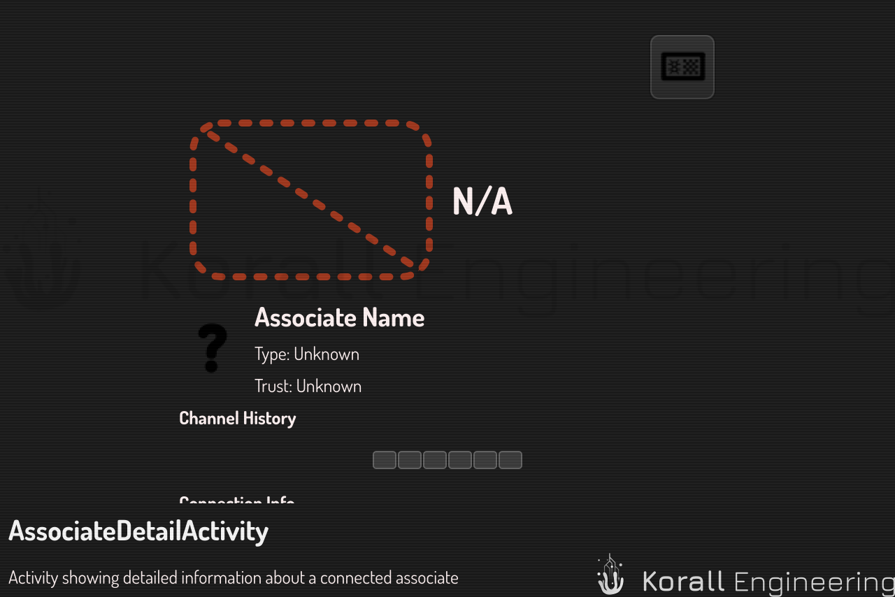 AssociateDetailActivity in default mode