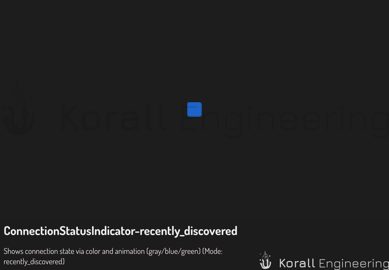 ConnectionStatusIndicator in recently_discovered mode