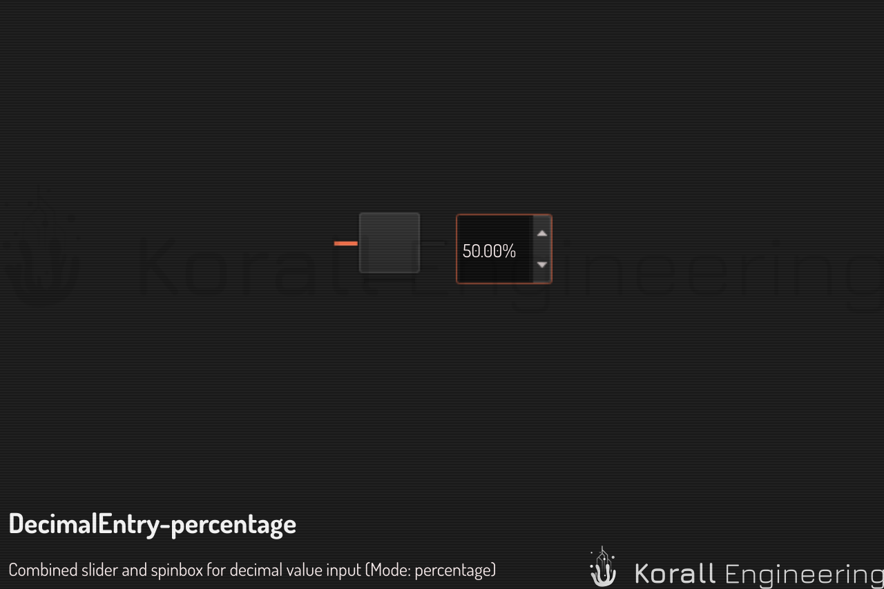 DecimalEntry in percentage mode