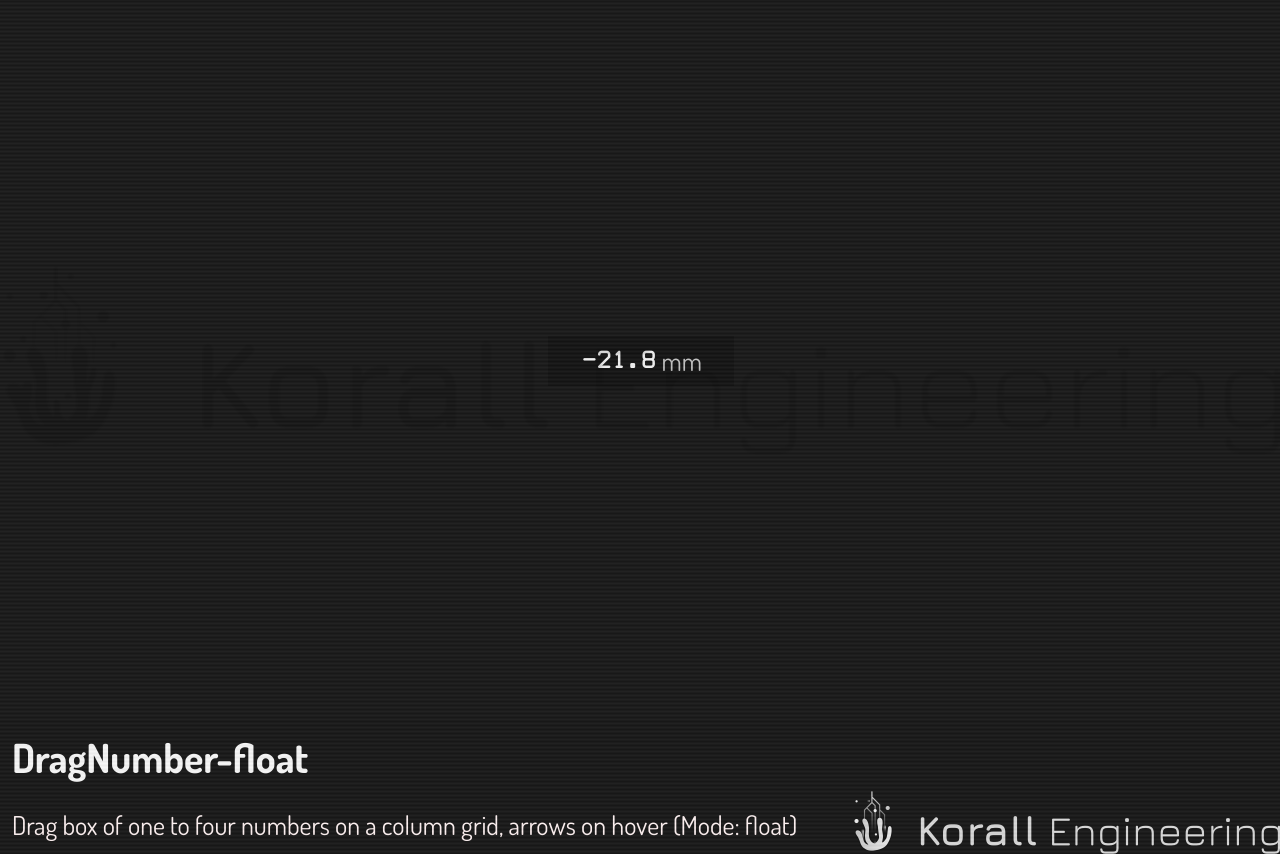 DragNumber in float mode