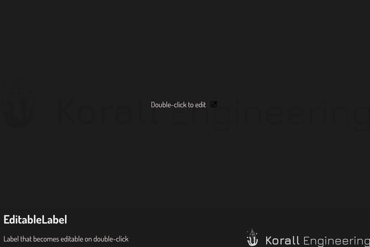 EditableLabel in default mode