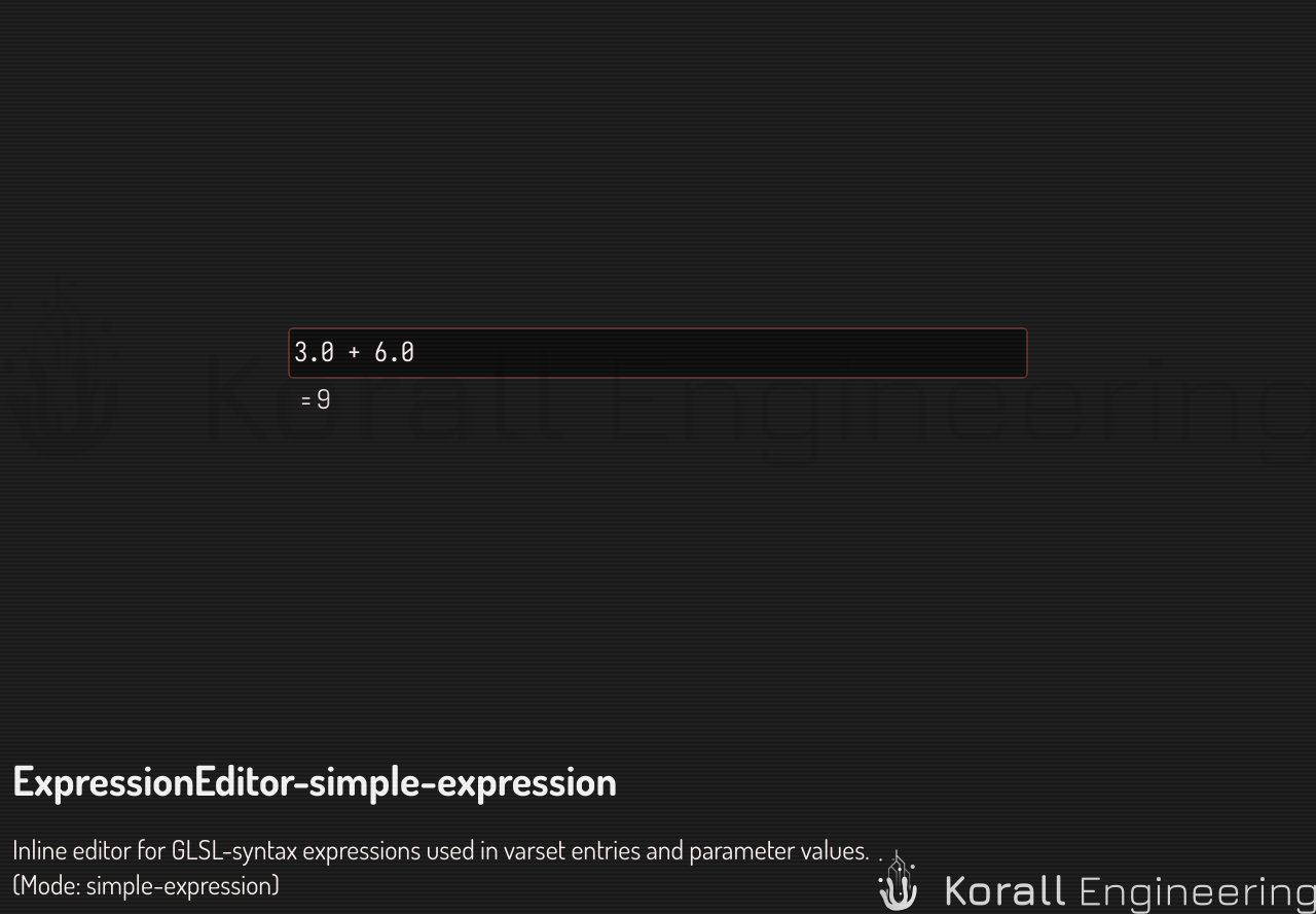 ExpressionEditor in simple-expression mode