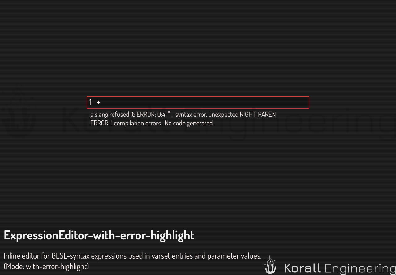ExpressionEditor in with-error-highlight mode