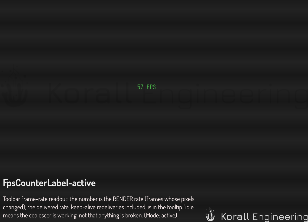 FpsCounterLabel in active mode