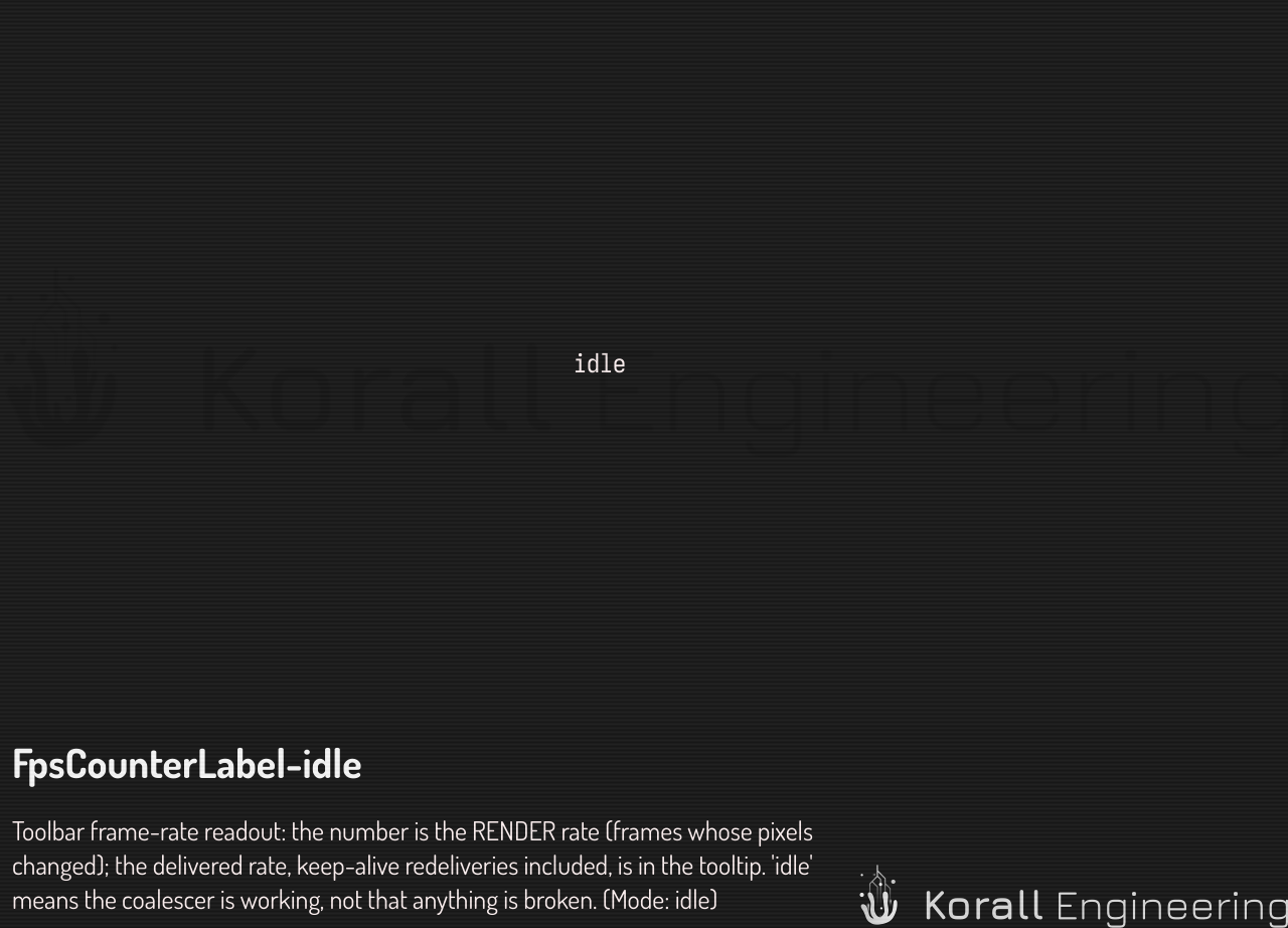 FpsCounterLabel in idle mode