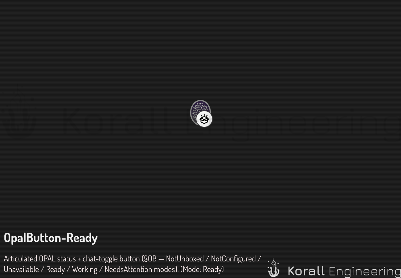 OpalButton in Ready mode