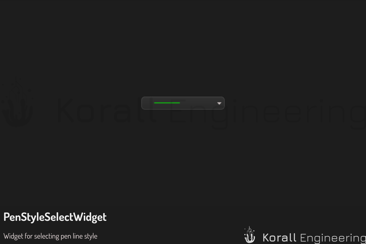 PenStyleSelectWidget in default mode