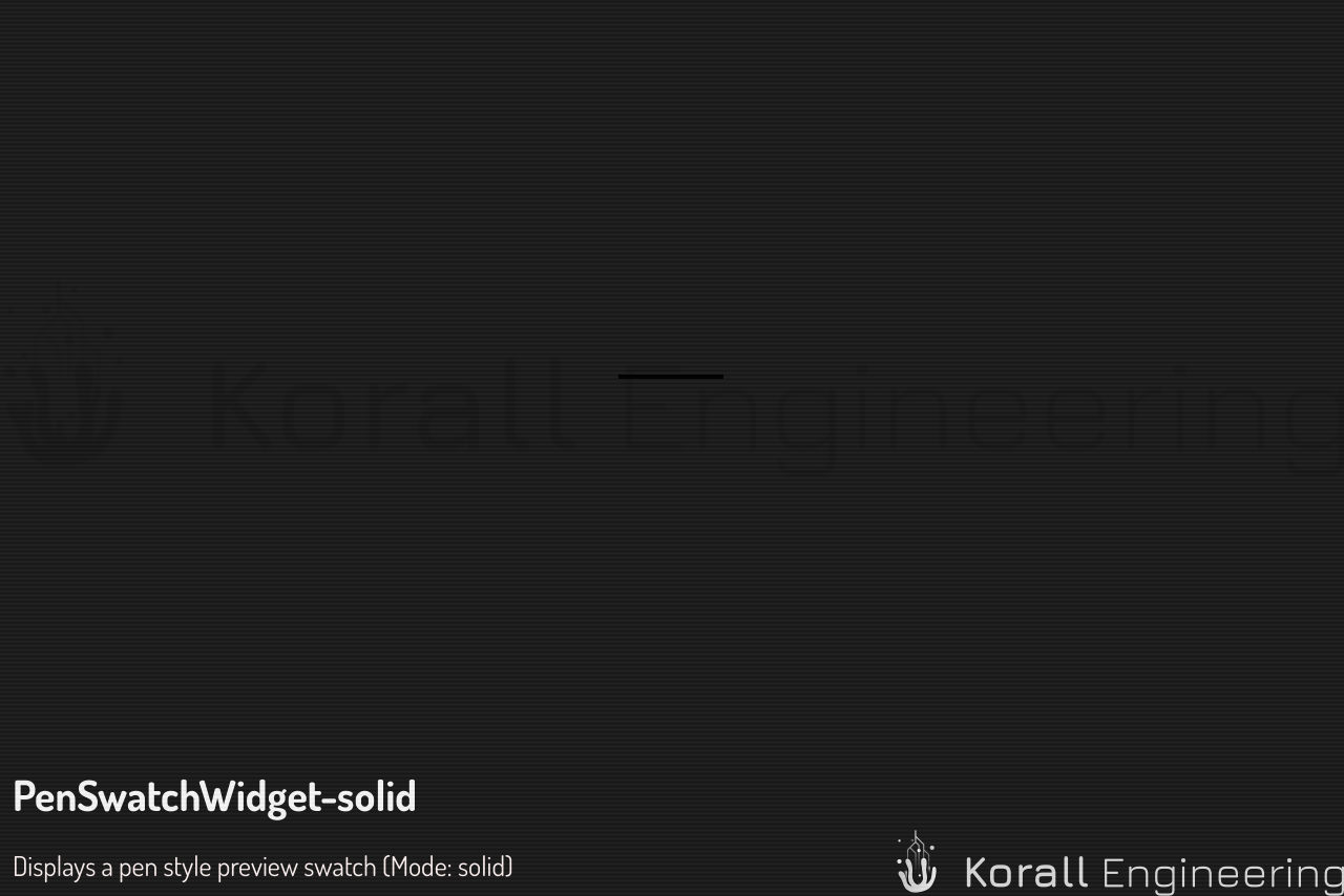 PenSwatchWidget in solid mode