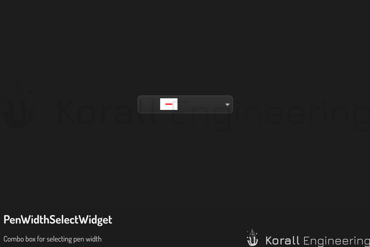 PenWidthSelectWidget in default mode