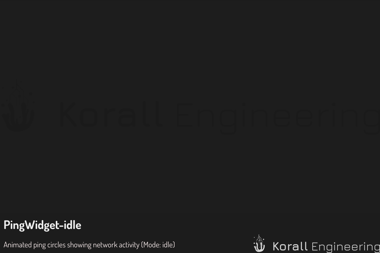 PingWidget in idle mode