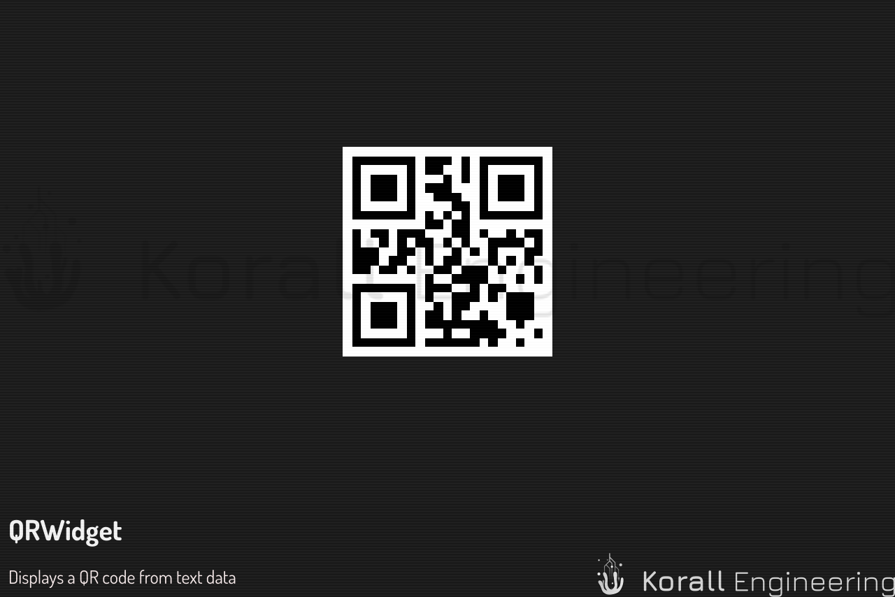 QRWidget in default mode