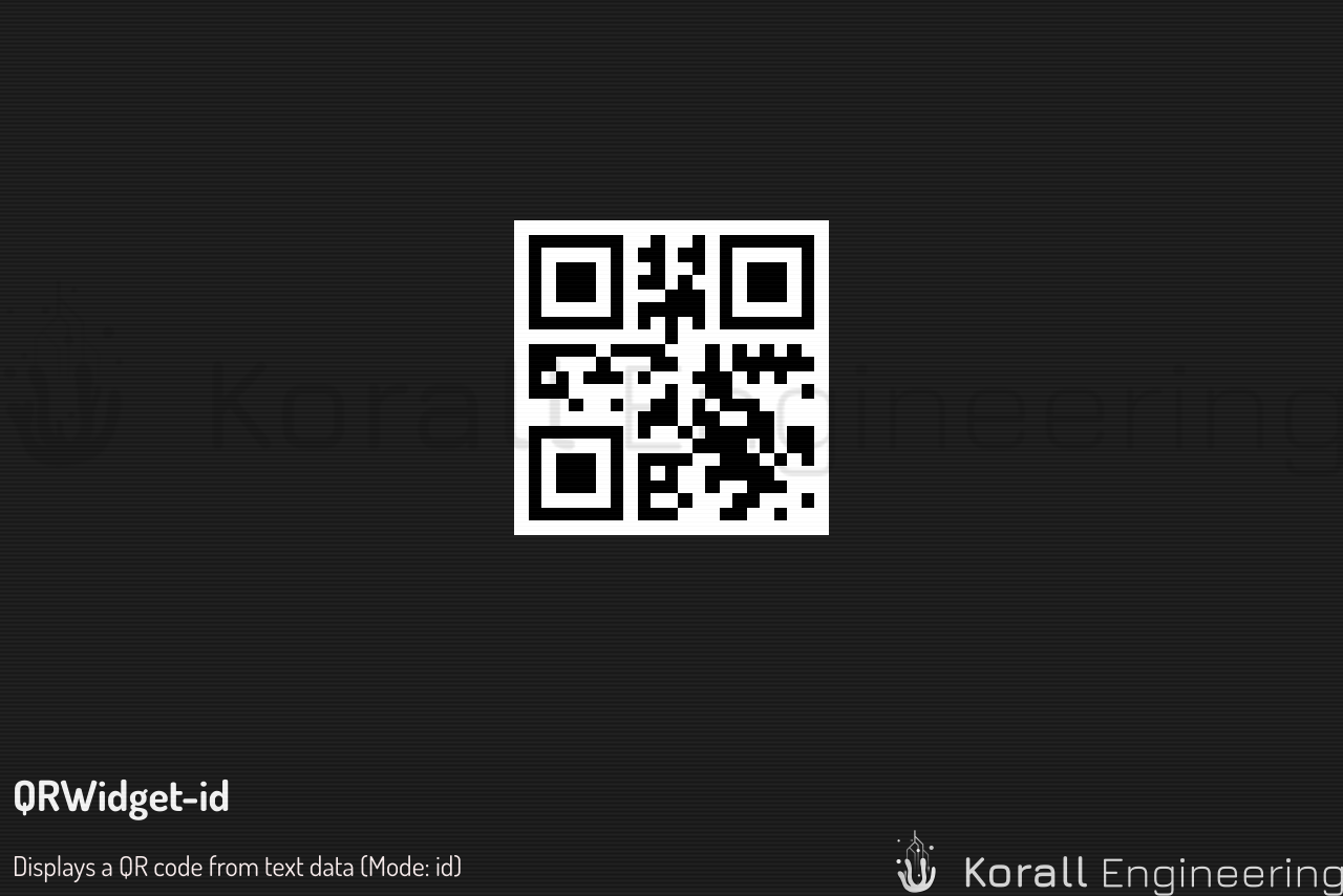 QRWidget in id mode