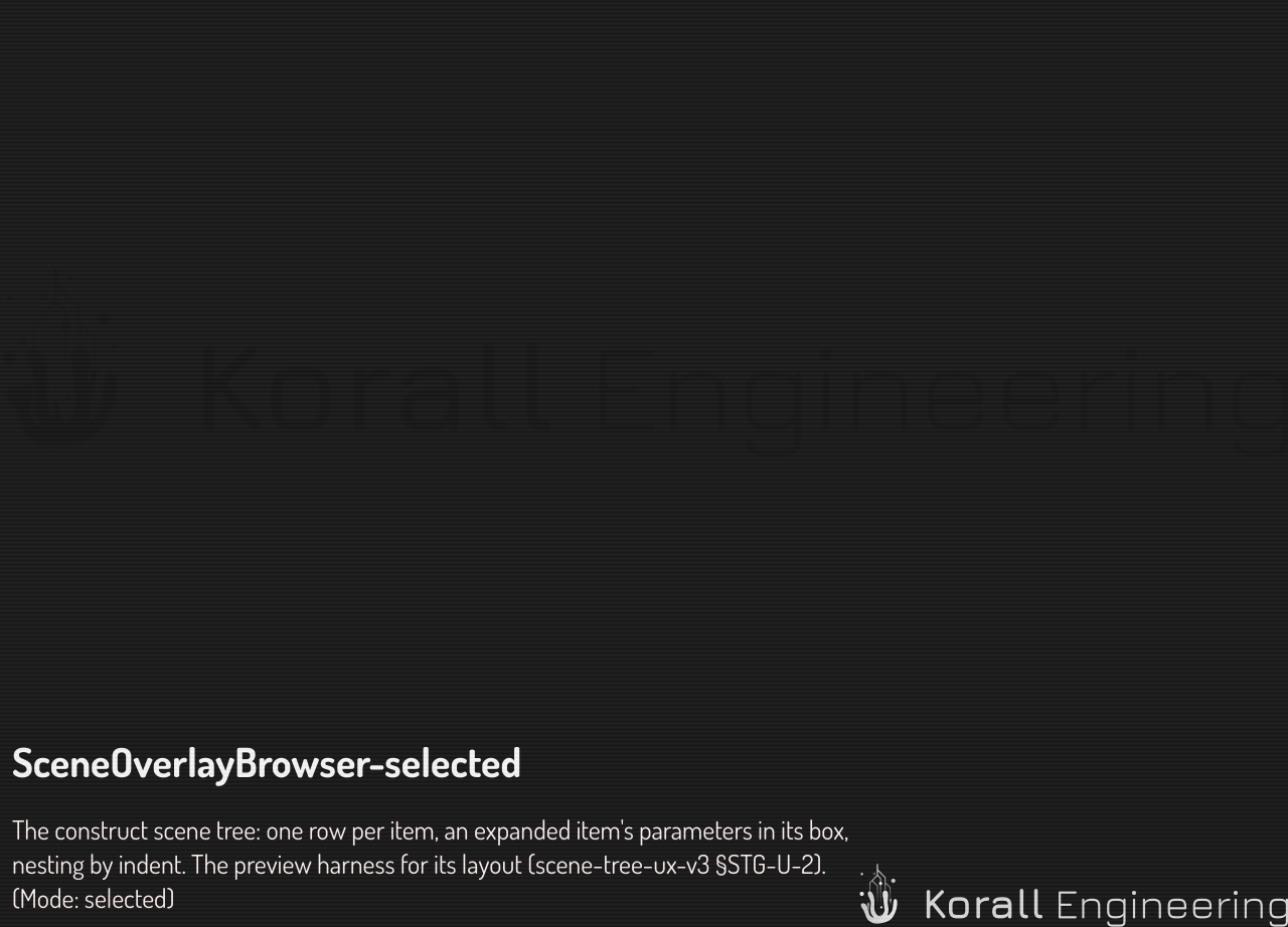 SceneOverlayBrowser in selected mode