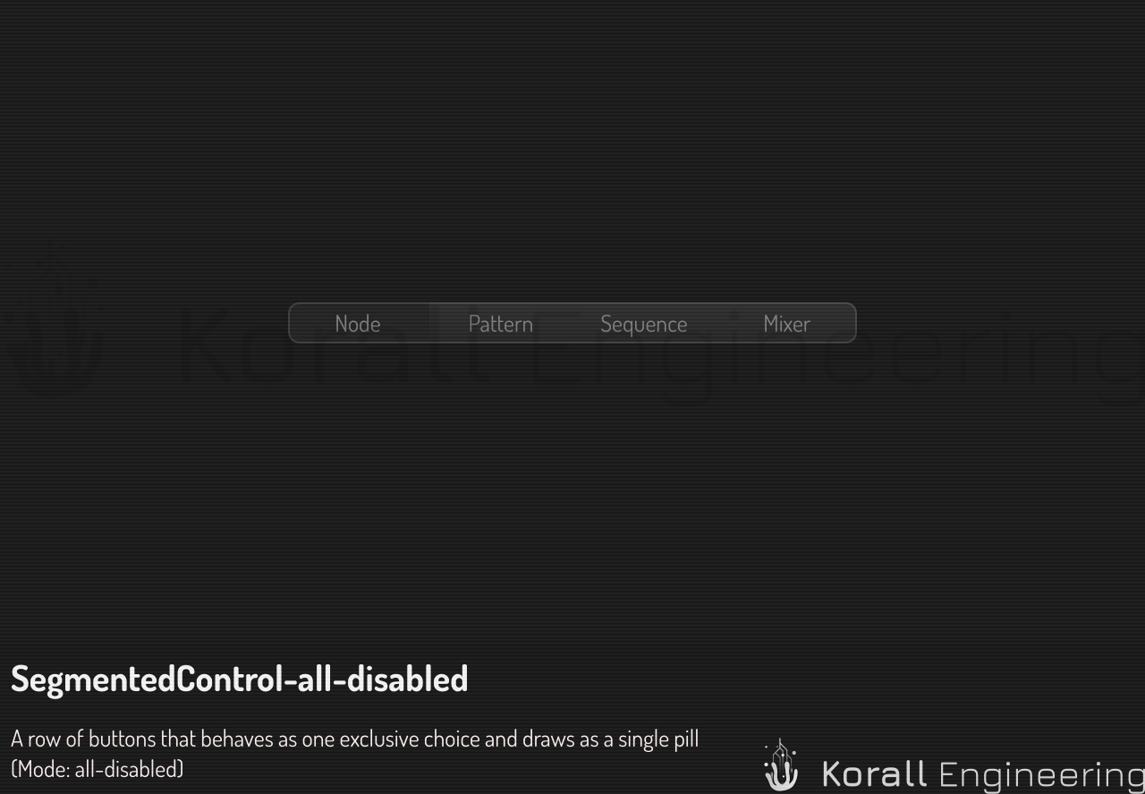 SegmentedControl in all-disabled mode