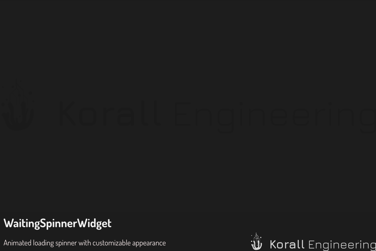 WaitingSpinnerWidget in default mode