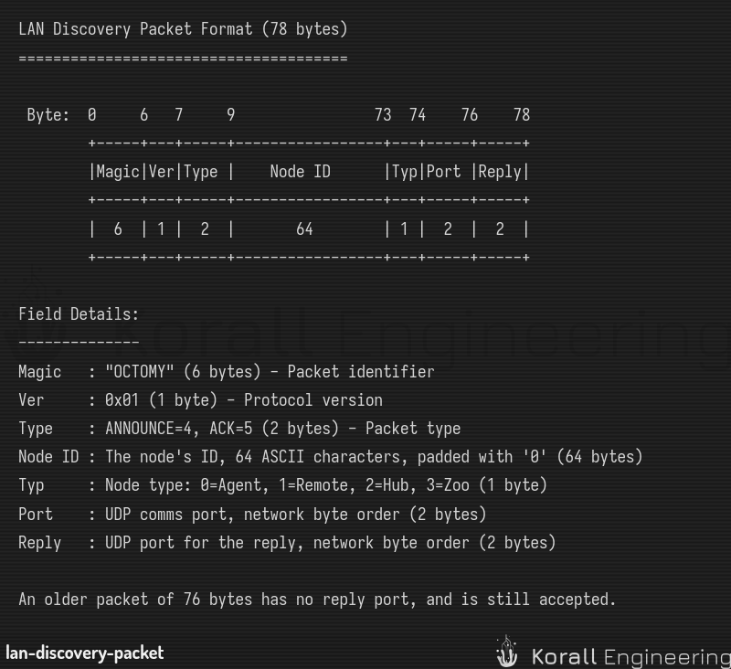 LAN Discovery Packet