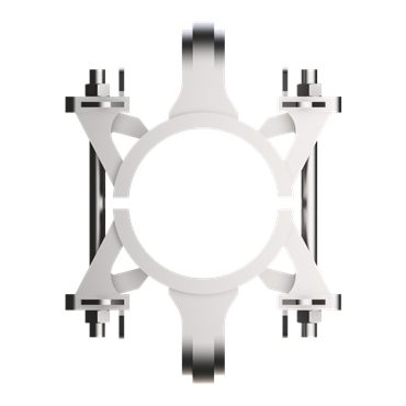 Subsea riser clamp image
